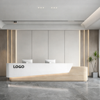 Premium Reception Desk with Angled Front Panel