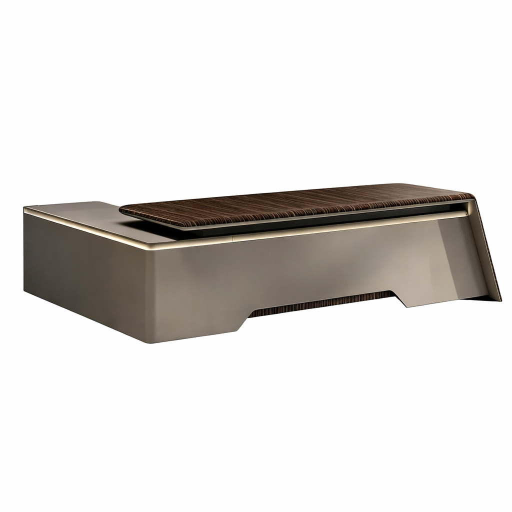 Minimalist Executive Desk with Floating Edge Detail
