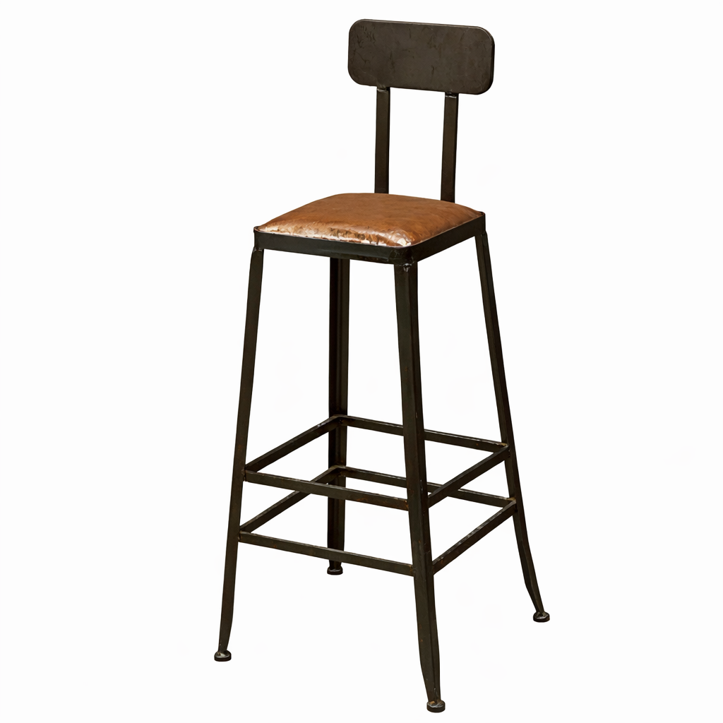 Hospitality Bar-Height Table with Padded Stools