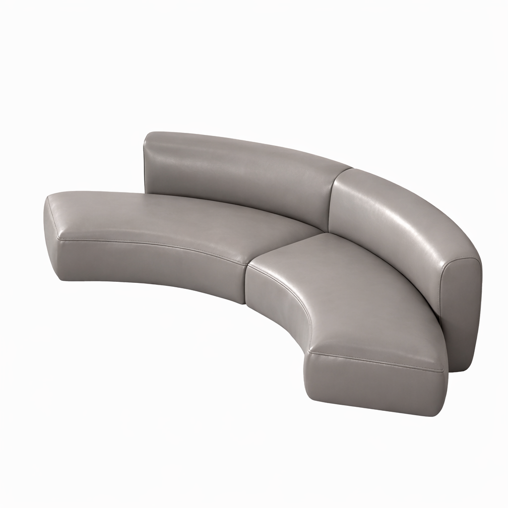 Modular Sofa Receptions Modern Curved Leather Lounge Set Modular Sofa for Office Receptions Lo ...