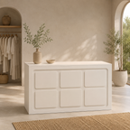 Modern Panel Reception Desk with Storage