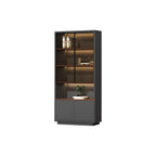 Modern Open-Shelved Executive Storage Cabinet