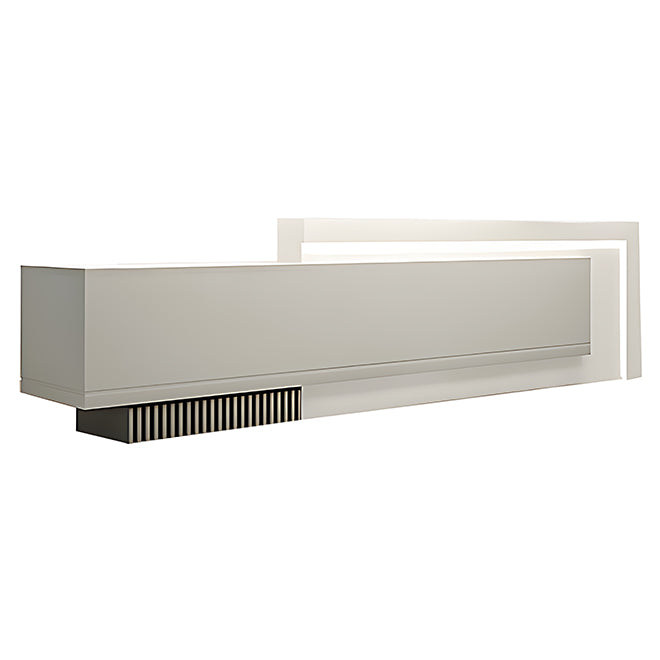 Sleek Modern Reception Desk with Ambient Lighting for Professional Workspaces