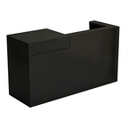 Multi-Functional Corner Reception Desk with Stylish Storage Solutions