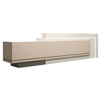 Sleek Modern Reception Desk with Ambient Lighting for Professional Workspaces