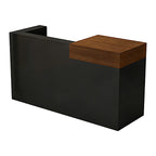 Multi-Functional Corner Reception Desk with Stylish Storage Solutions