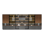 Modern Open-Shelved Executive Storage Cabinet