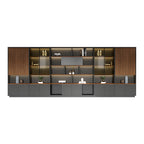 Modern Open-Shelved Executive Storage Cabinet