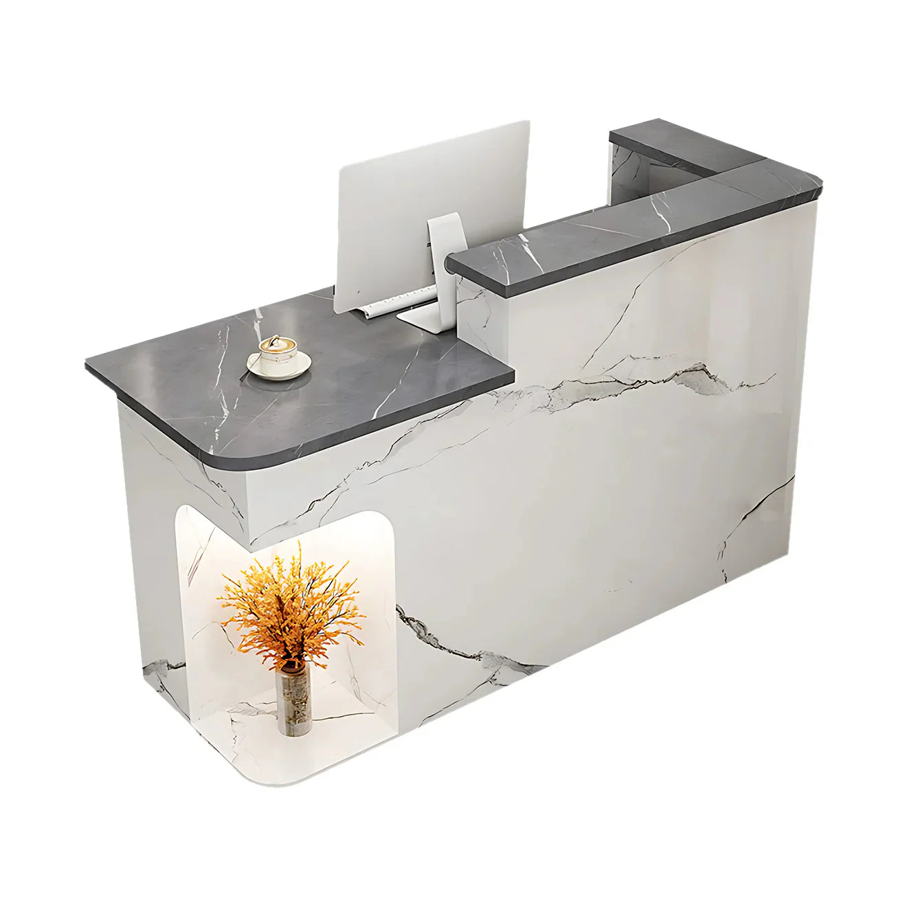 Modern Office Reception Desk for Small Spaces
