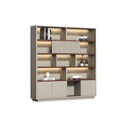 Modern Open-Shelved Executive Storage Cabinet