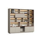 Modern Open-Shelved Executive Storage Cabinet