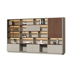 Modern Open-Shelved Executive Storage Cabinet