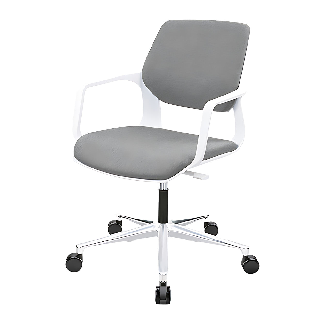 Adjustable Swivel Office Chair with Medium Backrest