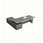 L-Shape Modern Executive Desk with Integrated Storage
