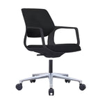 Adjustable Swivel Office Chair with Medium Backrest