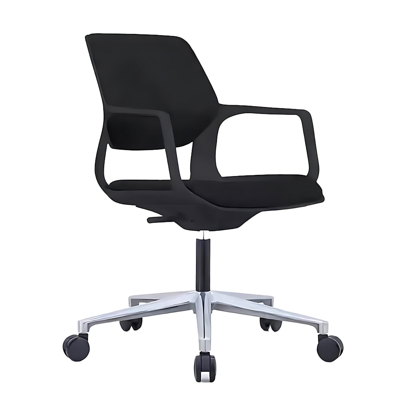 Adjustable Swivel Office Chair with Medium Backrest