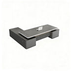 L-Shape Modern Executive Desk with Integrated Storage