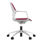 Adjustable Swivel Office Chair with Medium Backrest
