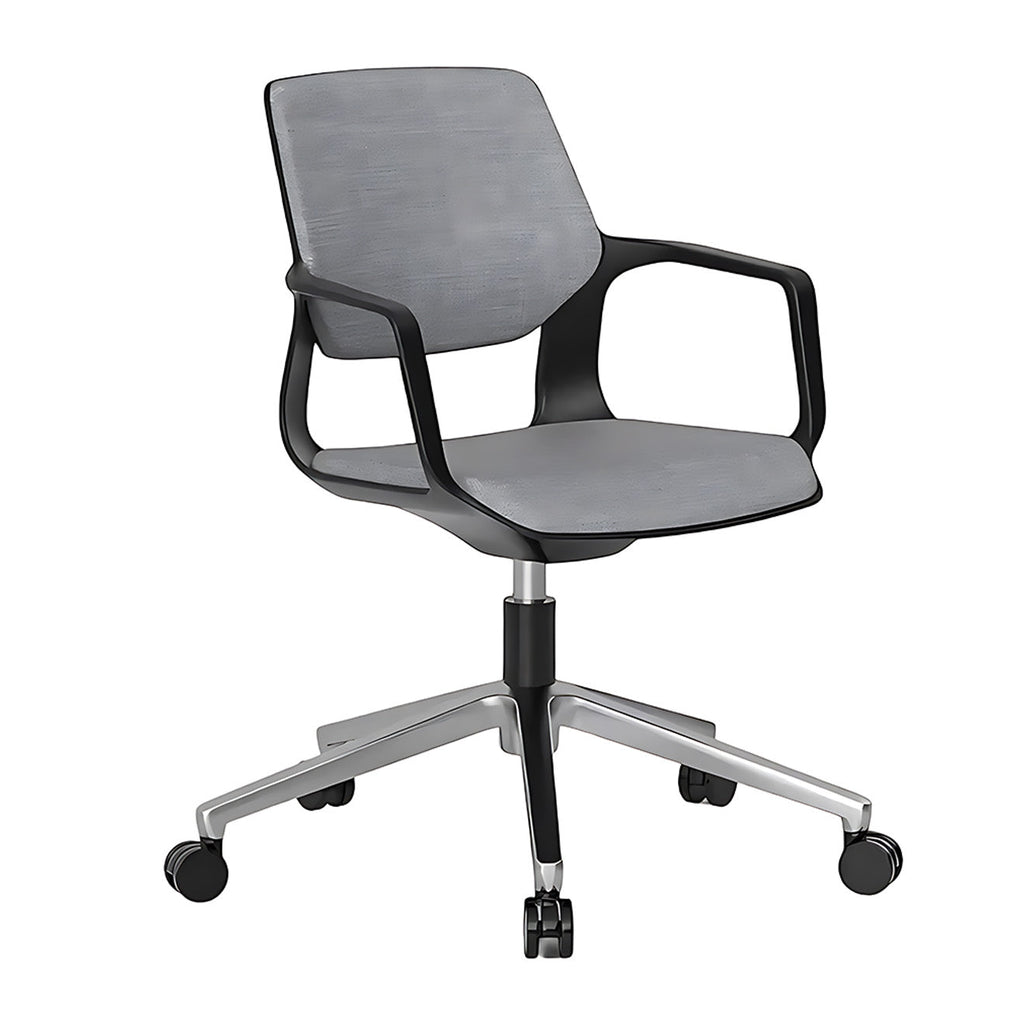 Adjustable Swivel Office Chair with Medium Backrest