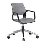 Adjustable Swivel Office Chair with Medium Backrest