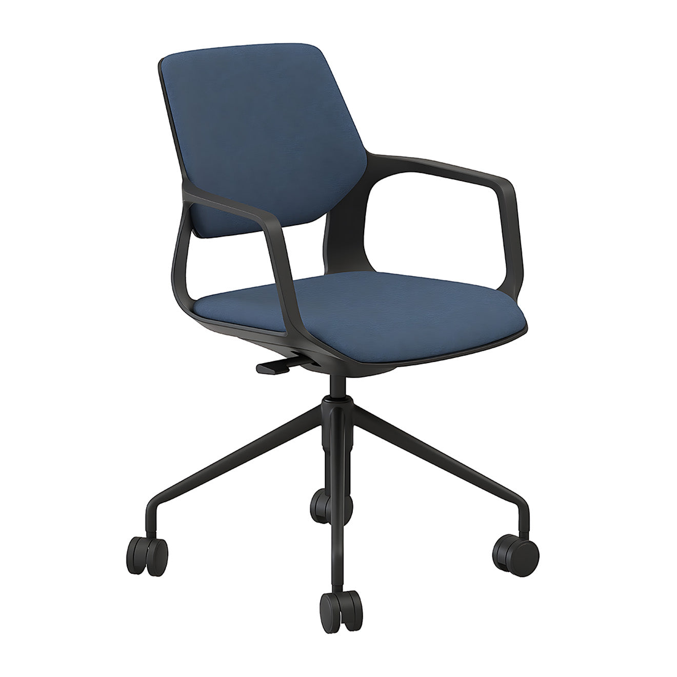 Adjustable Swivel Office Chair with Medium Backrest