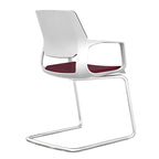 Adjustable Swivel Office Chair with Medium Backrest