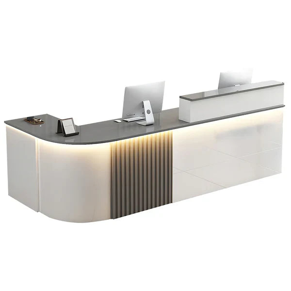 Urban L-Shaped Reception Desk for Office & Shop