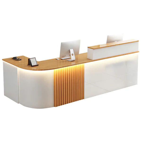 Urban L-Shaped Reception Desk for Office & Shop