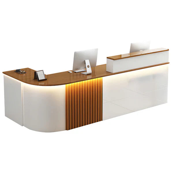 Urban L-Shaped Reception Desk for Office & Shop