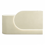 Compact Curved Reception Counter for Beauty and Skin Clinics