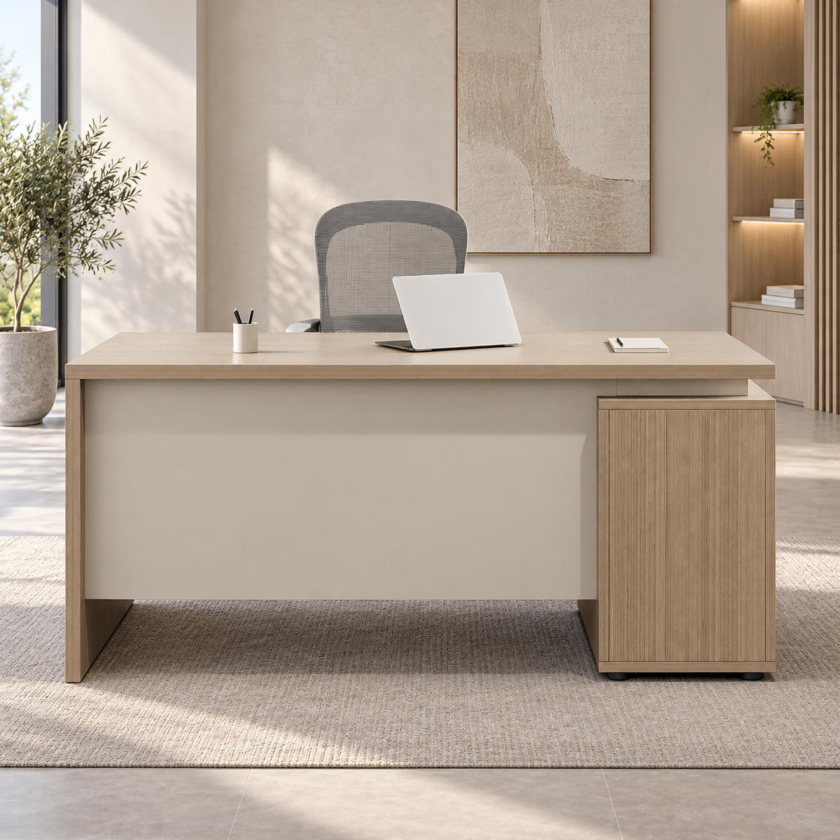 Contemporary Executive Desk for Corporate Offices