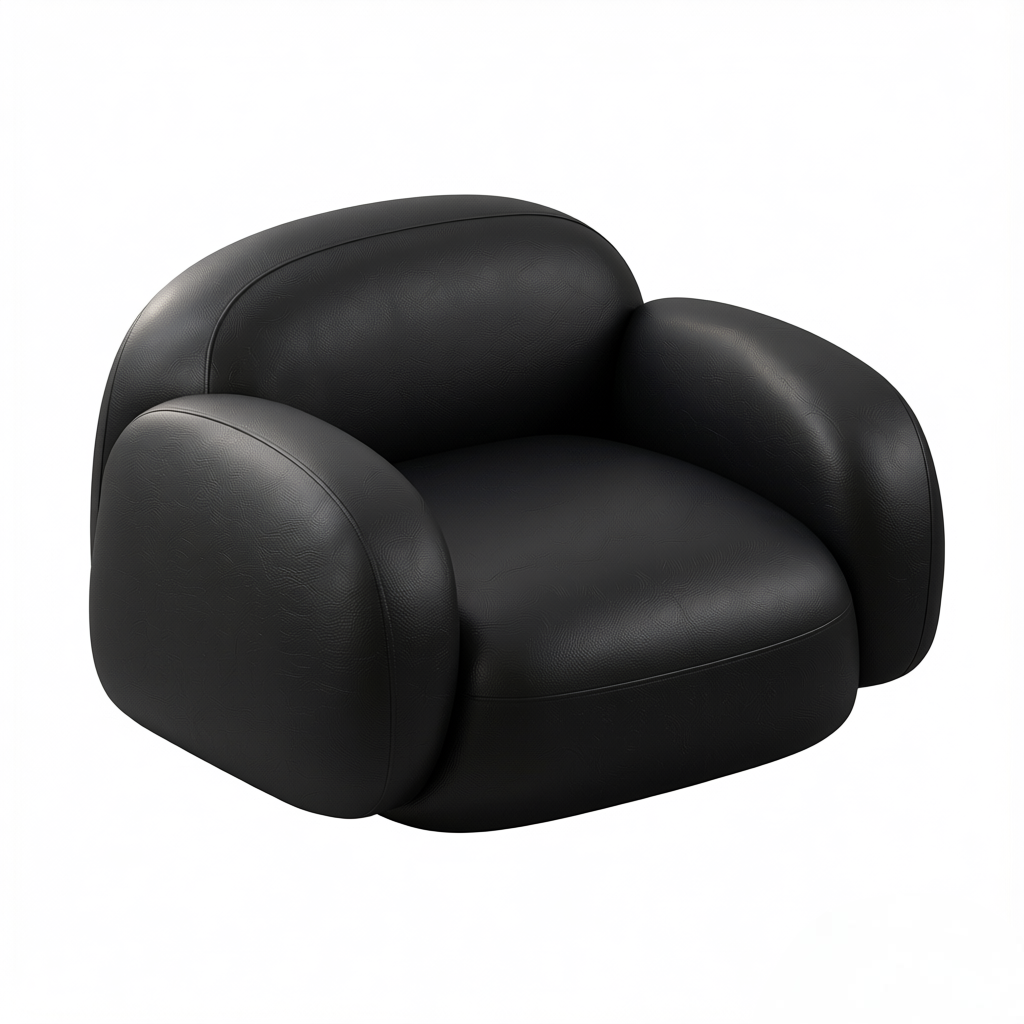 Modern Curved Leather Lounge Set Modular Sofa for Office Receptions Lobbies and Salons