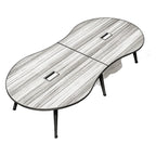 Contemporary Curved Conference Table