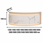 Premium Curved Reception Counter with Integrated LED Lighting