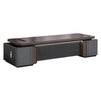 Modern manager desk with side cabinet storage for professional workspaces