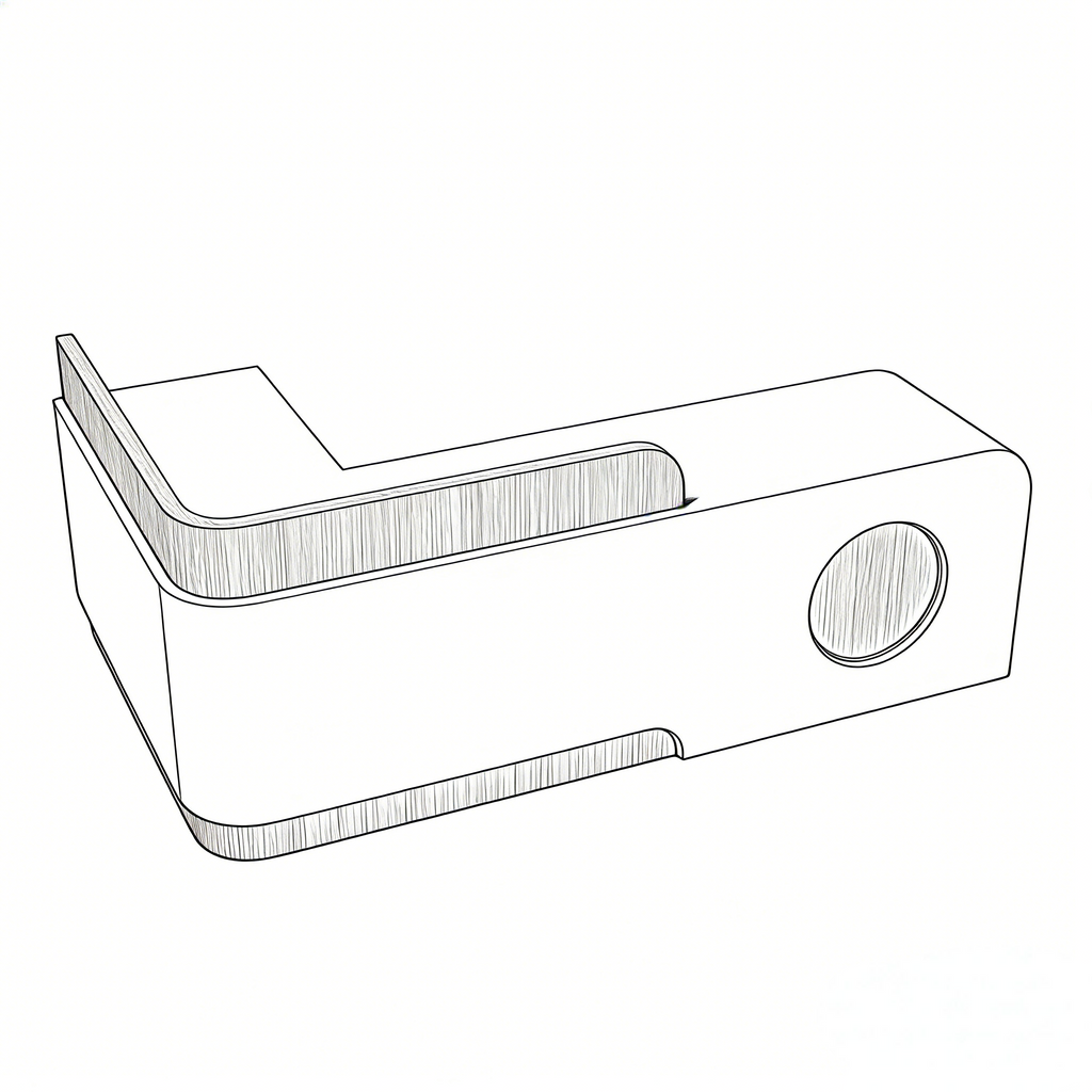 Minimalist Reception Counter With LED Base Light, Lockable Storage and Logo Feature