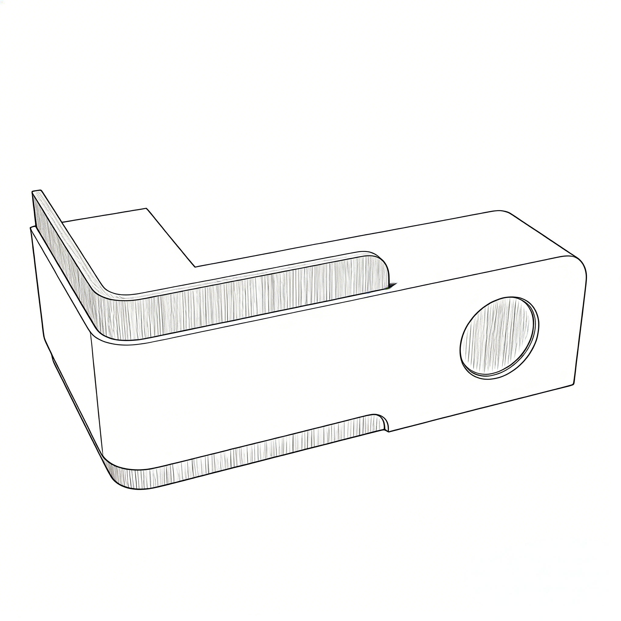 Minimalist Reception Counter With LED Base Light, Lockable Storage and Logo Feature