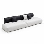 Modern Curved Leather Lounge Set Modular Sofa for Office Receptions Lobbies and Salons