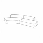 Modern Curved Leather Lounge Set Modular Sofa for Office Receptions Lobbies and Salons