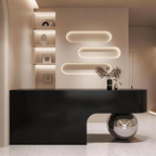 Commercial Reception Desk with Curved Side Profile