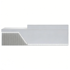 Executive office reception desk with white and lighting