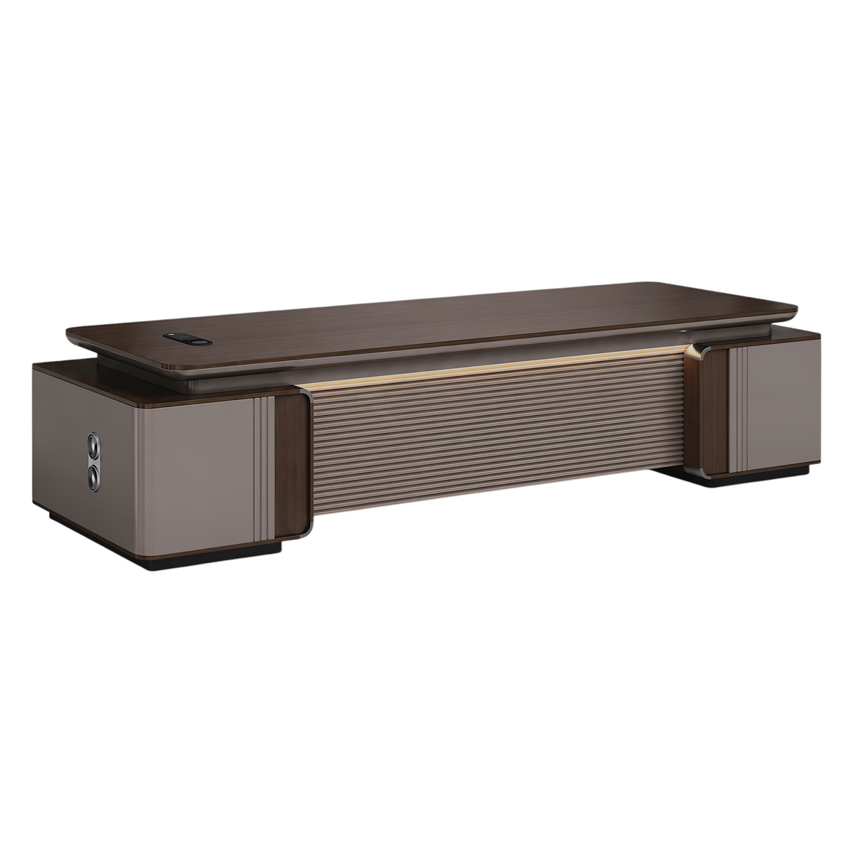 Commercial executive office desk with modern design and practical storage features